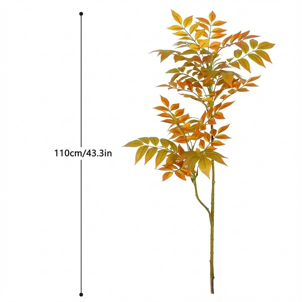 Artificial Orange Caladium Plant 110cm