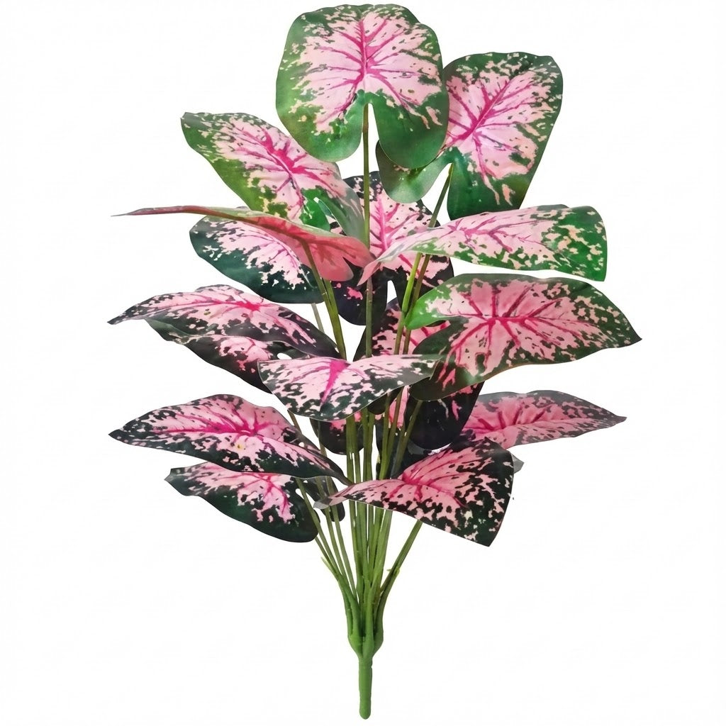 Artificial Pink Caladium Plant 72cm