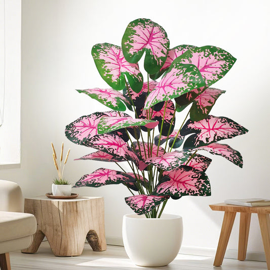 Artificial Pink Caladium Plant 102cm