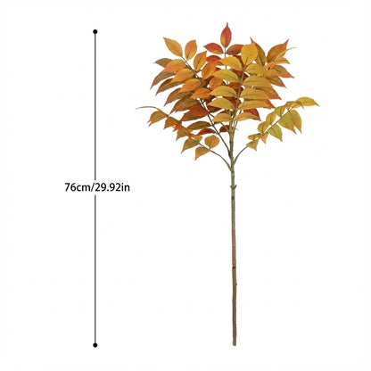 Artificial Orange Caladium 76cm