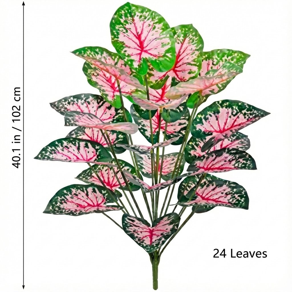 Artificial Pink Caladium Plant 102cm