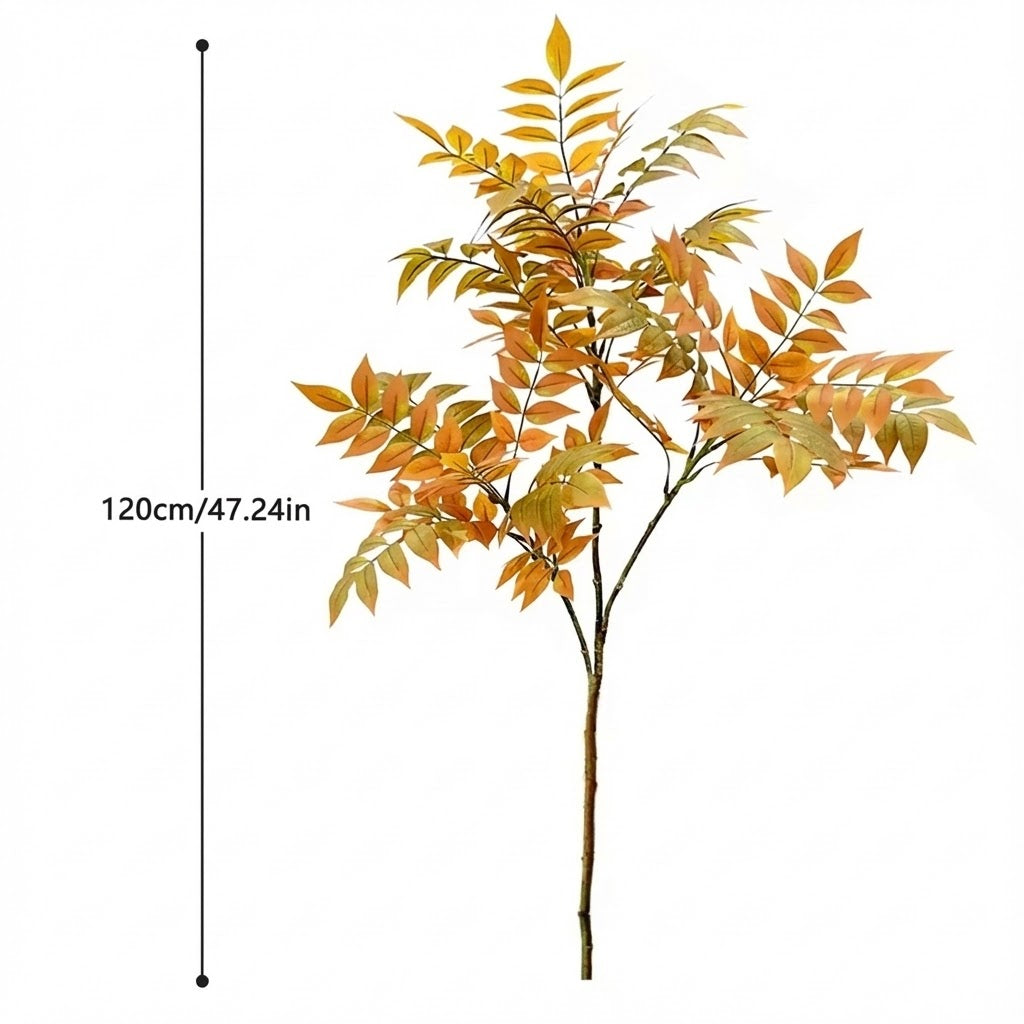 Artificial Orange Caladium Plant 120cm