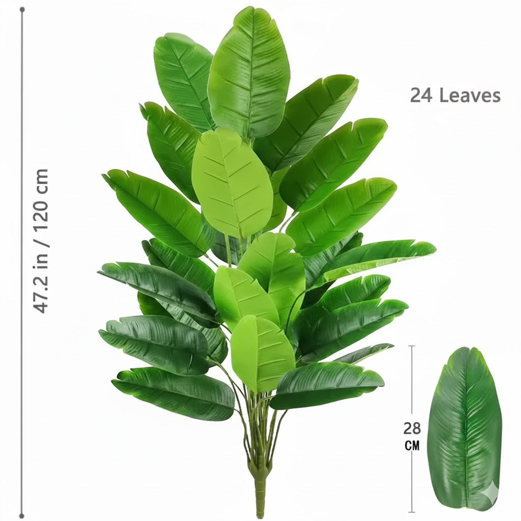 Artificial Banana Plant Leaves 120cm